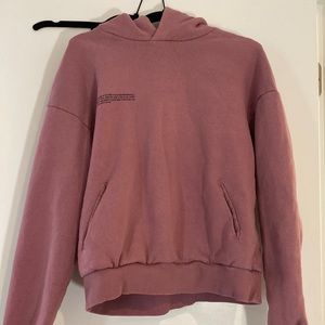 Pangaia mauve colored hoodie XS